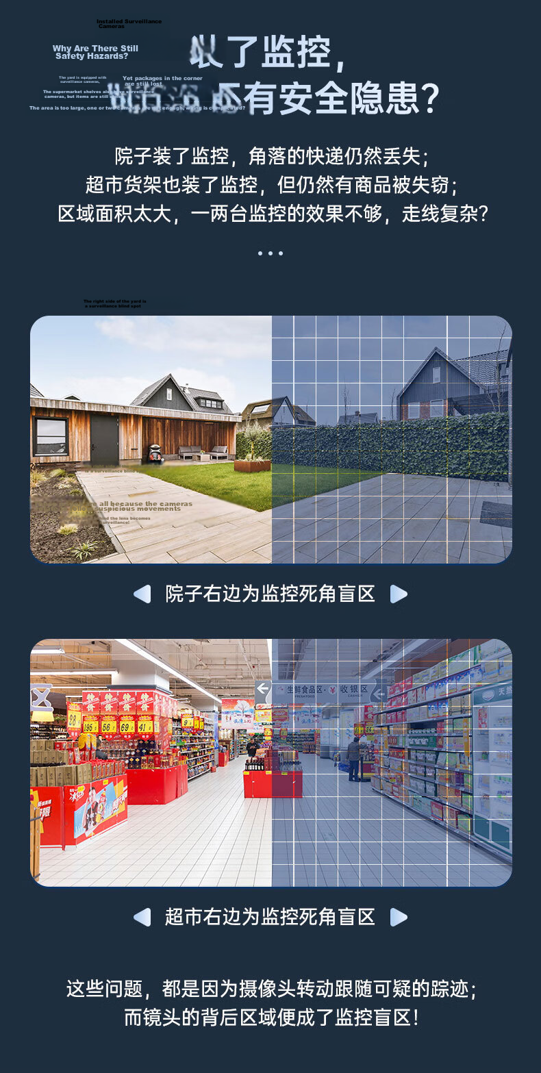 JOOAN 4G Solar Camera AI Outdoor Wireless Lifelong Free Remote Home Surveillance Panoramic Night Vision 3