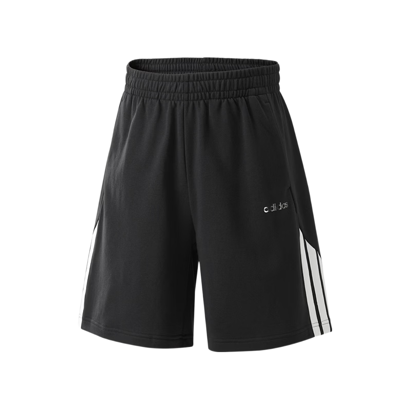 Adidas Men's Shorts, Summer Comfortable Cotton Versatile Running Loose Casual Sports Pants, Black, Size L