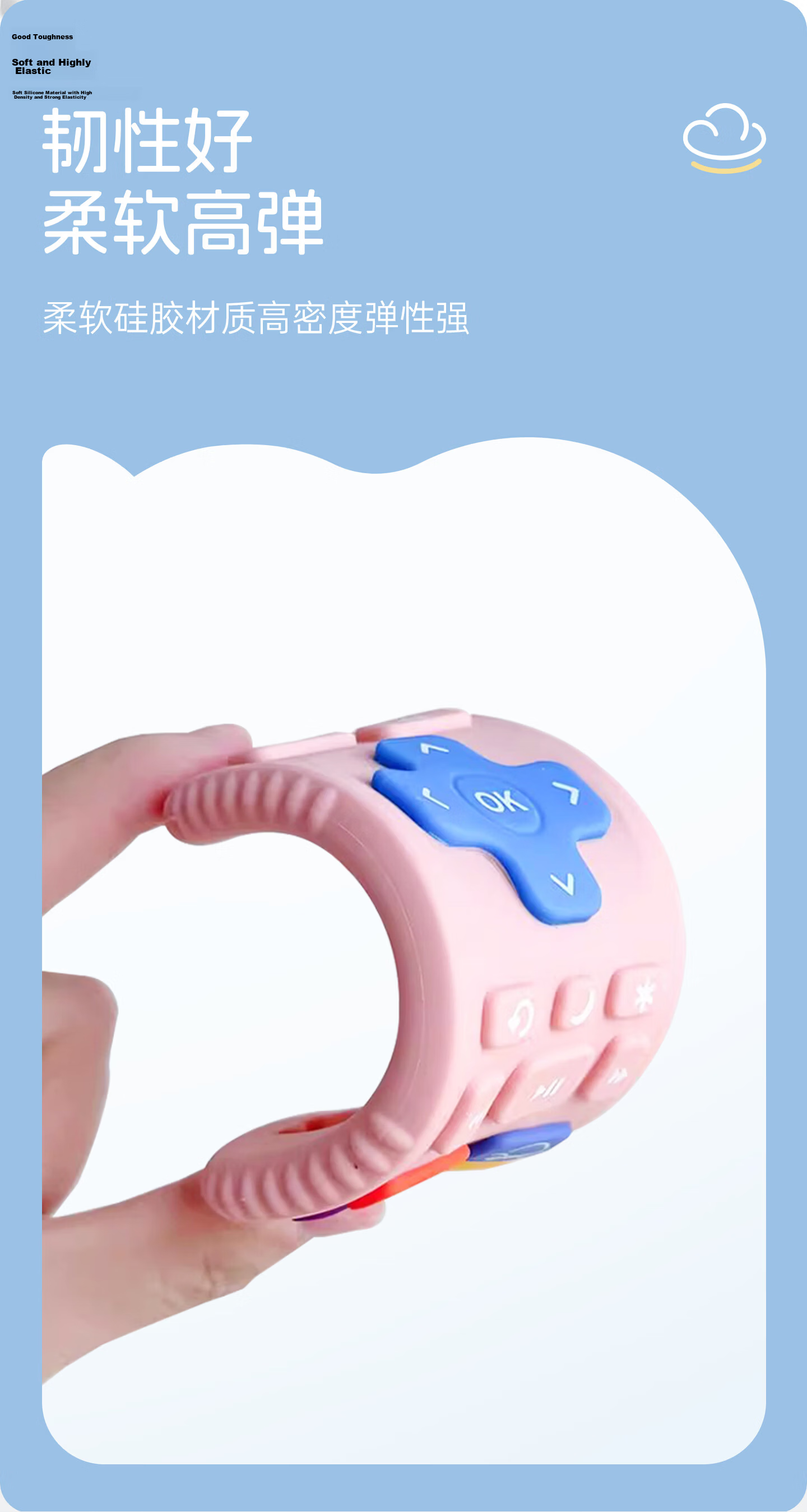 DOCTOR MA Teething Toy for Babies, Anti-Thumb Sucking Device, Finger Biting Prevention, Silicone Thumb Corrector, Teething Aid 7