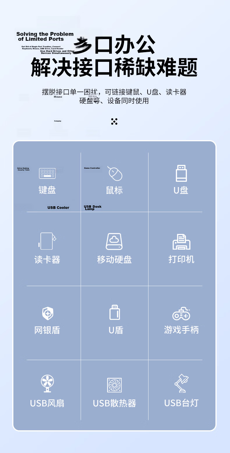 Lenovo Invests in Brand Yinengzhe USB3.0 to Gigabit Ethernet Adapter, Type-C Expansion Dock Splitter RJ45 Network Port Converter Hub Suitable for Laptops 8
