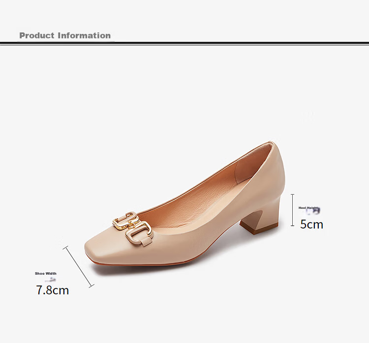 Larsdan 2026 Spring Summer New Fashion Elegant Buckle Commuter Women's Flats 5M50603 Black BKL 35 5