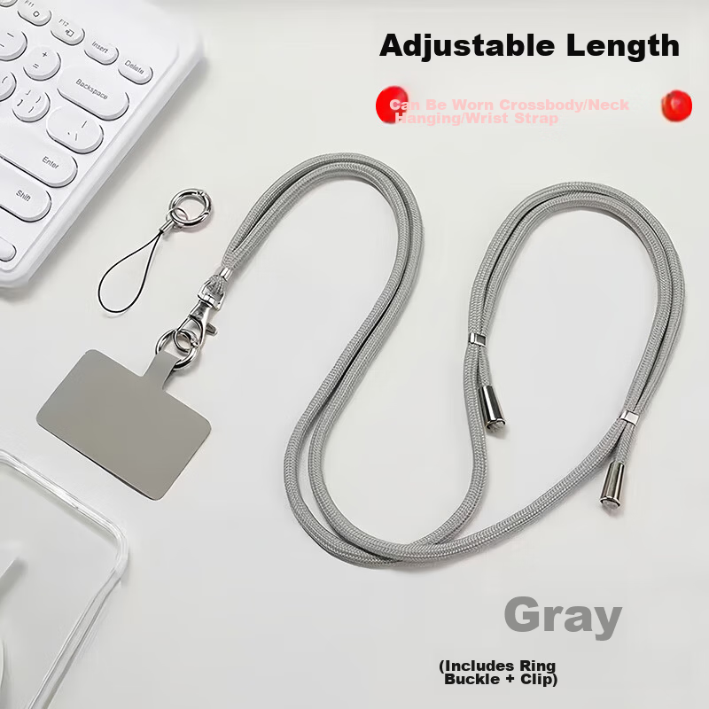 Jiangming Phone Lanyard Phone Pendant for Men And Women, Adjustable Length Phone Chain with USB Drive And Key Ring, Anti-Loss Multi-Functional Versatile Simple Style for Students, Trendy Design for Both Men And Wome 1