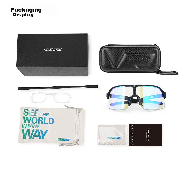 VOZAPOW Polarized Colorful Cycling Glasses for Mountain And Road Bikes, Windproof Sand-Proof Goggles for Hiking And Running 16