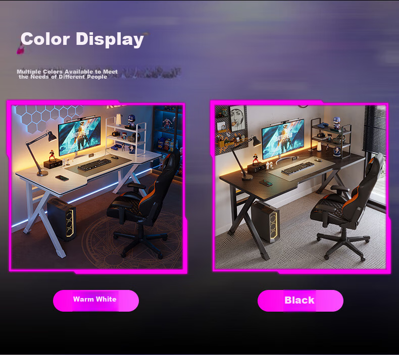 Shanshan Wooden Computer Desk Home Desktop Gaming Office Study Modern Simple Bedroom Table 11