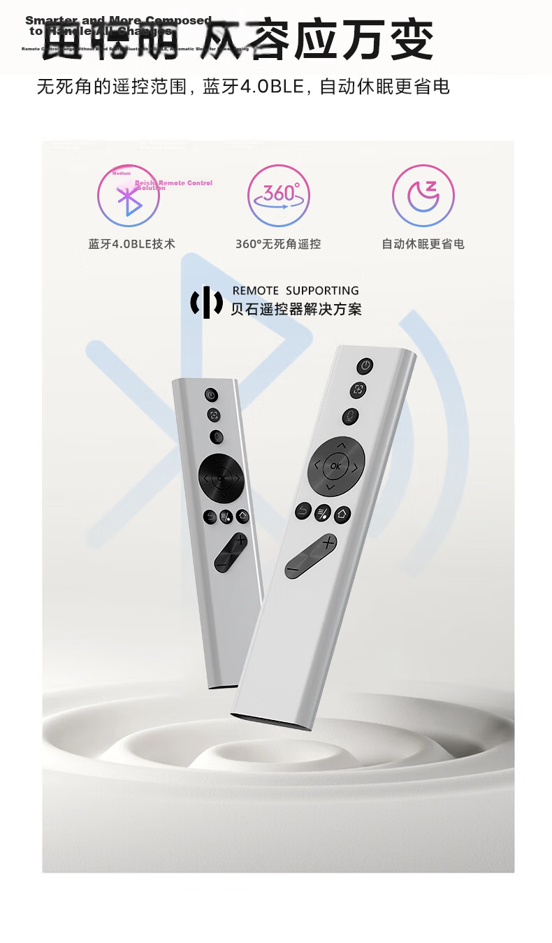 Beishi Universal Remote Control for XGIMI Projectors, Compatible with H1/H2/H3/Z4X/Z6X/Z8X/CC Screenless TV Set-Top Box, One-Touch Focus 10