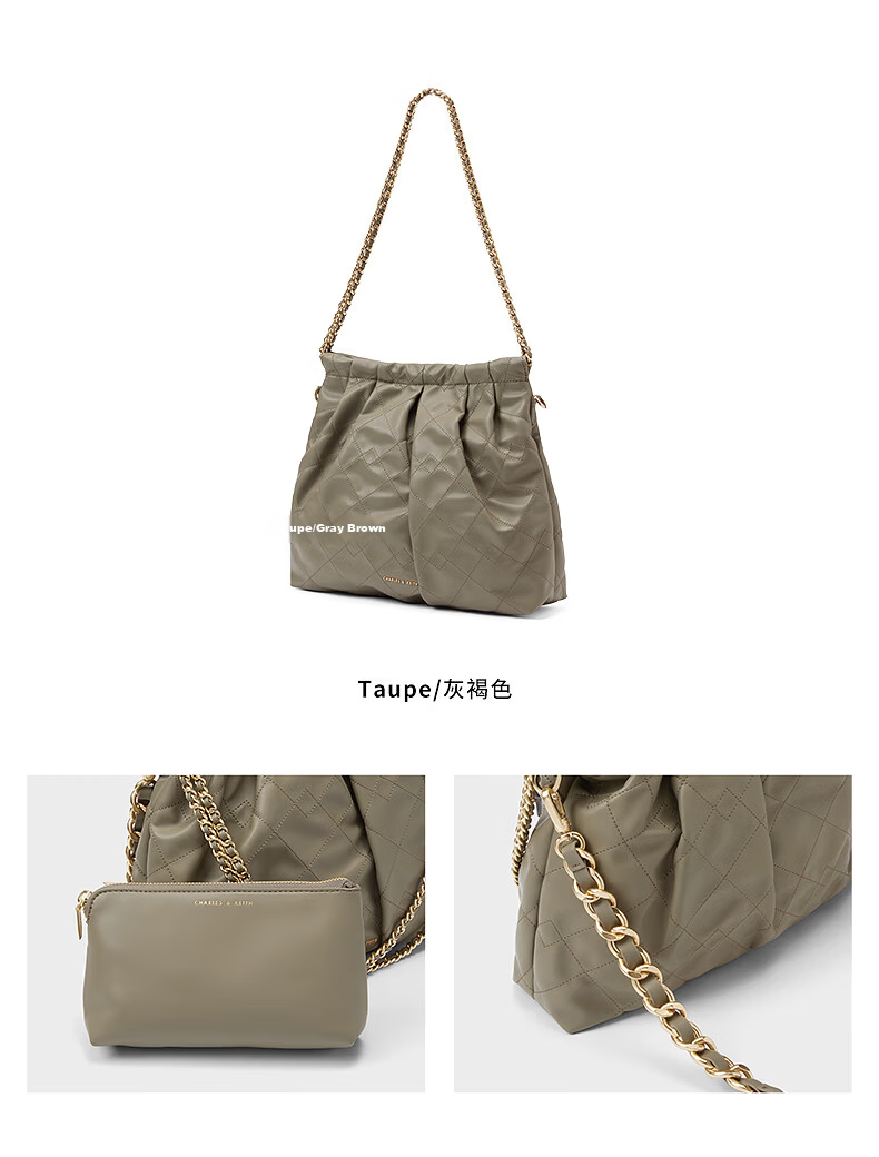 CHARLES & KEITH Large Capacity Mother-Child Chain Crossbody Bag Shoulder Bag for Women Birthday Gift for Girlfriend CK2-40671449 21