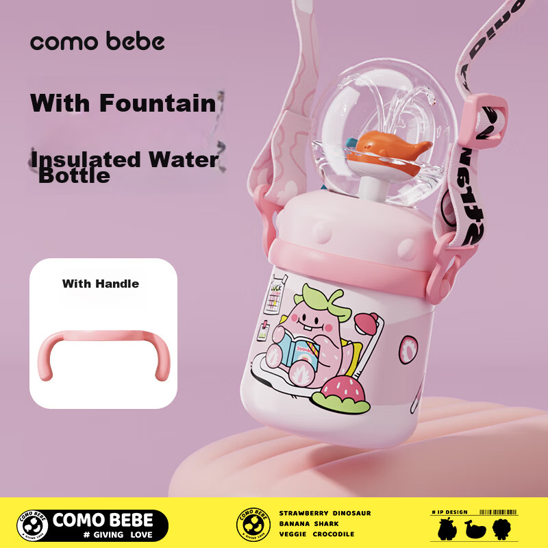 Comobebe 316 Stainless Steel Insulated Diving Water Bottle Baby Drinking Aid Children's Fountain Cup