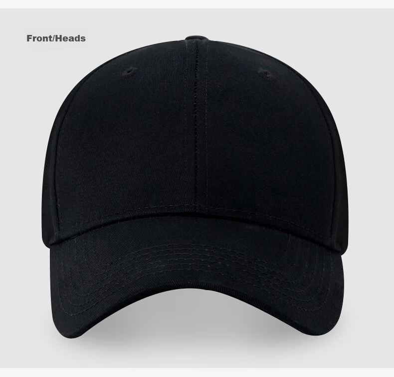 JEEP Men's Baseball Cap Fashion Trendy Duckbill Hat Unisex Couple Casual Outdoor Sports Brand Hat A0601 Black 12