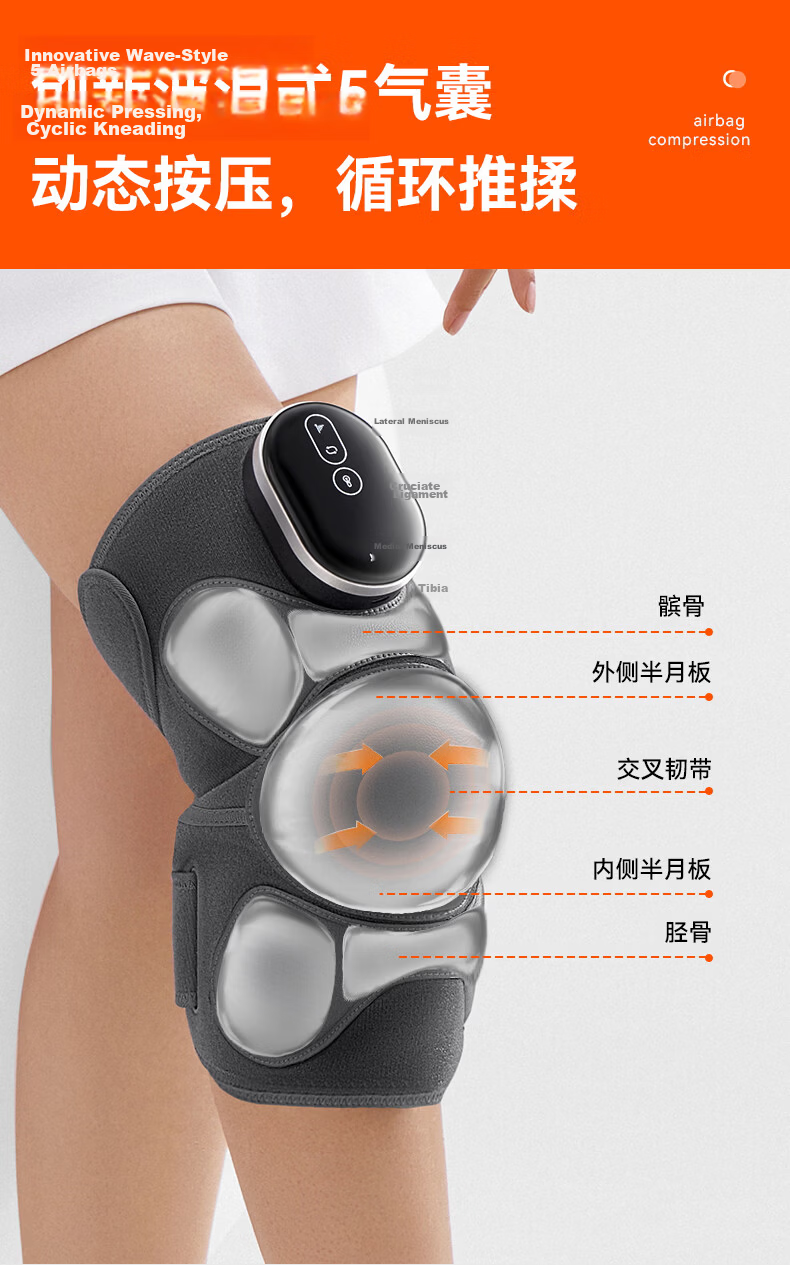 Keepfit Knee Heating Therapy Device, Electric Heated Knee Pad, Warmth-Generating Joint Pain Relief, Synovitis Treatment, Gift for Elderly on Mid-Autumn Festival 6