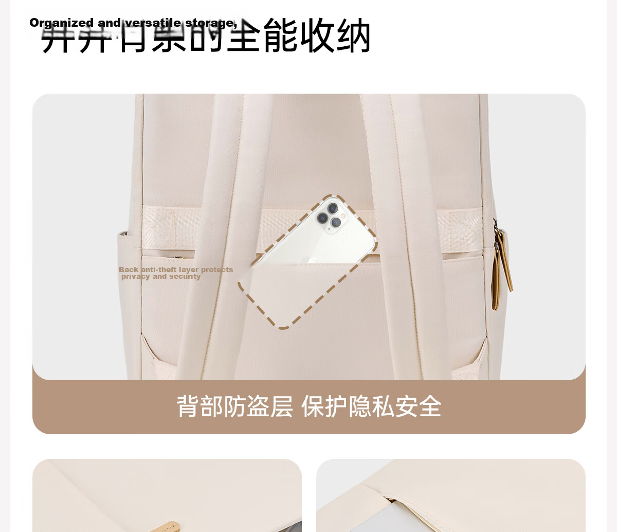 JINSHIWQ Laptop Backpack Women High-End Airbag Shockproof Notebook Bag Business Commuter Large Capacity Computer School Bag 19