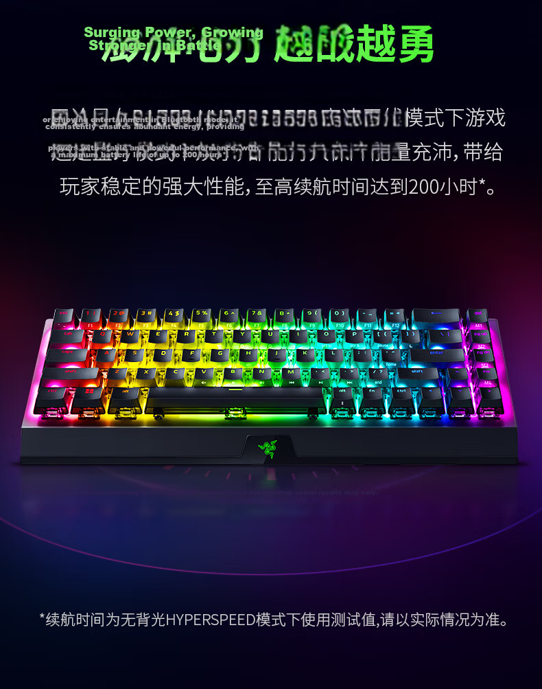 Razer BlackWidow V4 75% Hot-Swappable Keyboard GASKET Structure Customizable Keyboard RGB Backlight E-Sports Gaming Mechanical Keyboard Black 9