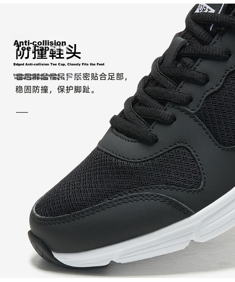 CAMEL Mesh Breathable Running Shoes for Men Lightweight Sports Sneakers CSS221L0033 Black Size 44 10