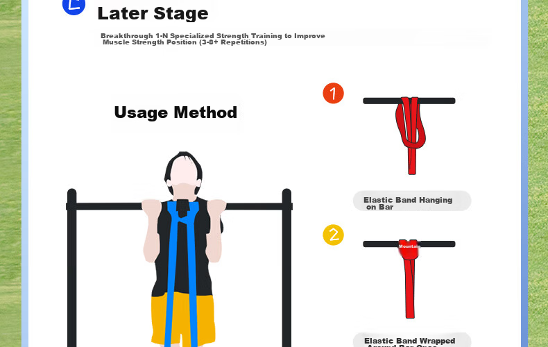 Li-Ning Elastic Band, Pull-Up Assistance Band, Middle School Exam Auxiliary Band, Fitness Resistance Training Band for Men, Single Bar Rope, 25kg 8