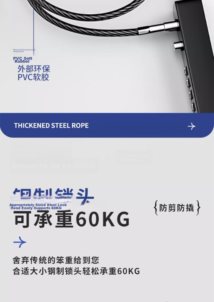 Dipu Password Lock Helmet Bicycle Anti-Theft Steel Wire Cable Lock for Electric Vehicle Luggage Box Basket Cabinet Storage Dormitory Chain 10