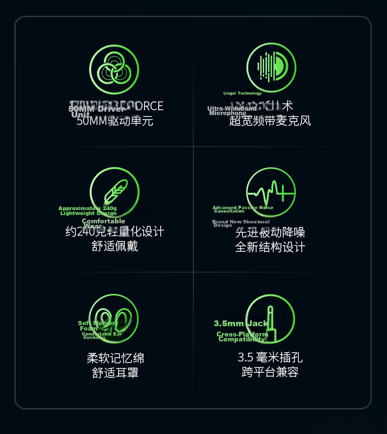 Razer BlackShark V2X Wired Over-Ear Gaming Headset with Microphone, Passive Noise Cancellation, PUBG Essential, Green, Compatible with Delta Actio 2