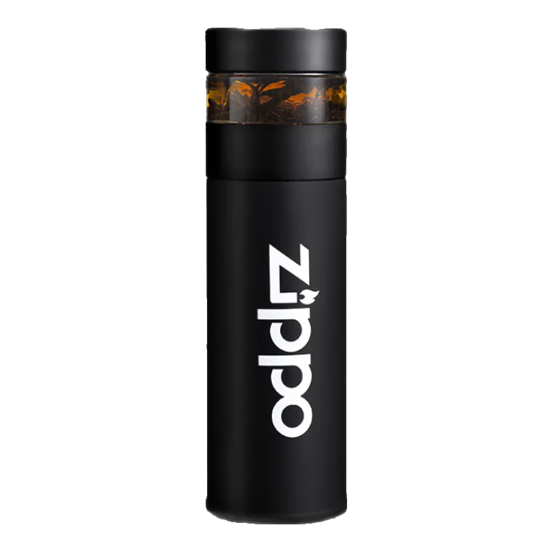 ZIPPO Insulated Tea Separation Temperature Display Smart Water Bottle Portable Stainless Steel Tea Cup Student Teacher's Day Gift
