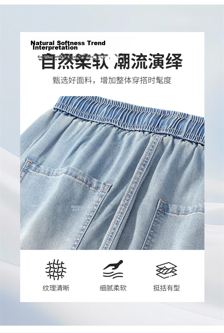 MARK FAIRWHALE Men's Summer Thin Casual Loose Straight-Leg Youth Ice Silk Shorts, Smoke Gray, XL 4