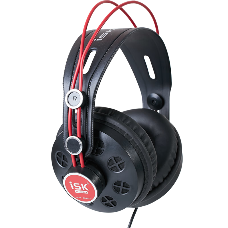 ISK HP-980 Over-Ear Headphones High-Resolution Comfortable Fit Compatible with PC, Mobile, Sound Card Huawei Apple 3C Digital Devices Low Price