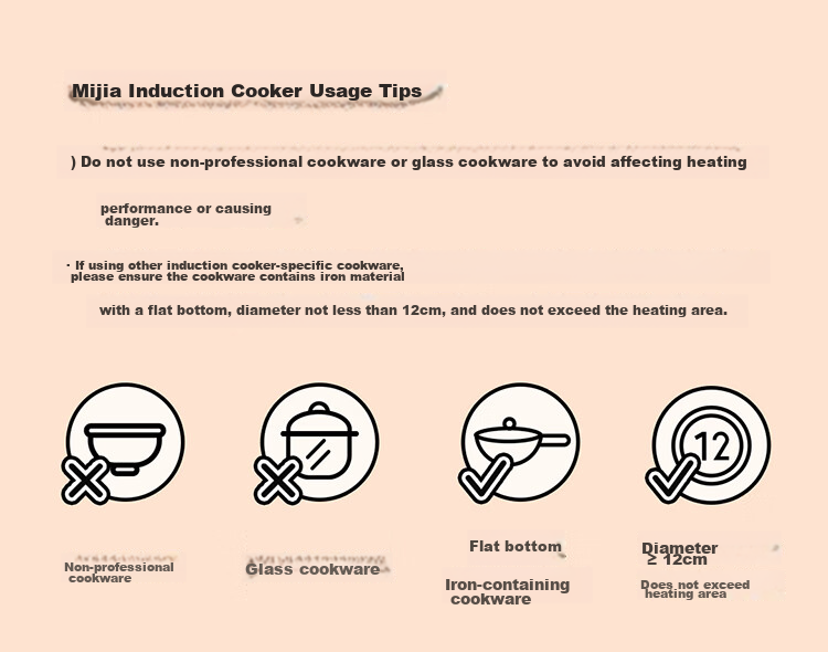 Mijia Xiaomi Ceramic Induction Cooker S1, Multi-Functional for Brewing Tea And Cooking, Compatible with All Pots, 2200W High Power, Quiet Operation, Low Radiation, Tea Brewing around The Cooker, Round Shape 2