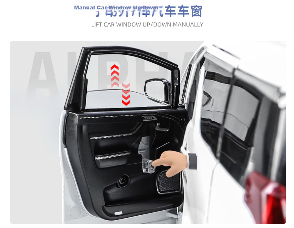 Heimanba Erfa White 1:18 Business Car Model, Realistic Alloy Children's Toy Car, Model Toy Decoration, Toy Car 10