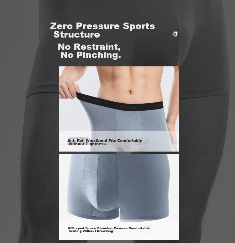 Banana Under Men's Breathable Mesh Cotton Boxer Briefs 100% Cotton Gusset Antibacterial Summer Sports Underwear 12