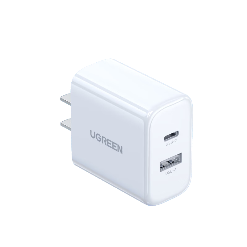 UGREEN 30W Multi-Port Apple Charger USB/Type-C Dual Fast Charging Adapter for iPhone 17 Pro Max/16/15/Air iPad Huawei Mate 70