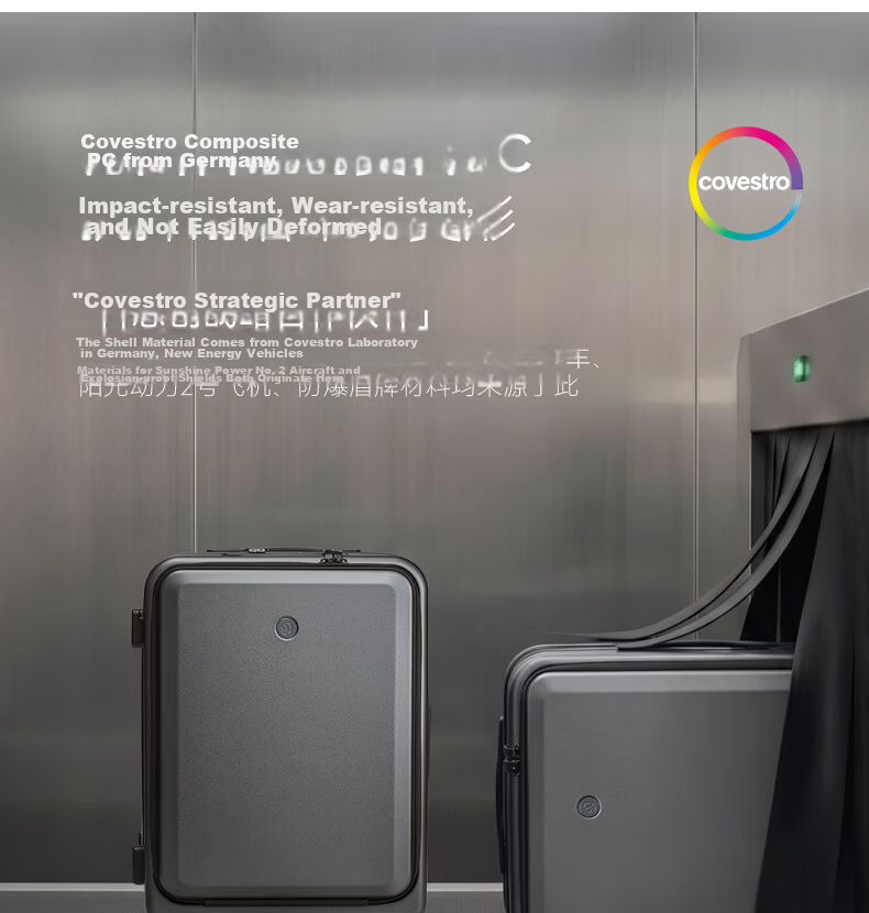 90 Points 20-inch Carry-on Luggage Unboxing Suitcase Men and Women Business Multifunctional Trolley Case Seine River Series Password Lock 11