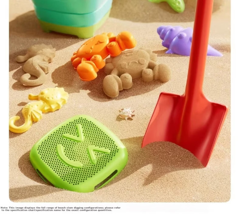 Mom and Baby Twin Children's Day Beach Tool Sand Digging Toy Large Set for Ages 3-6-12 Three-Piece Kit 16