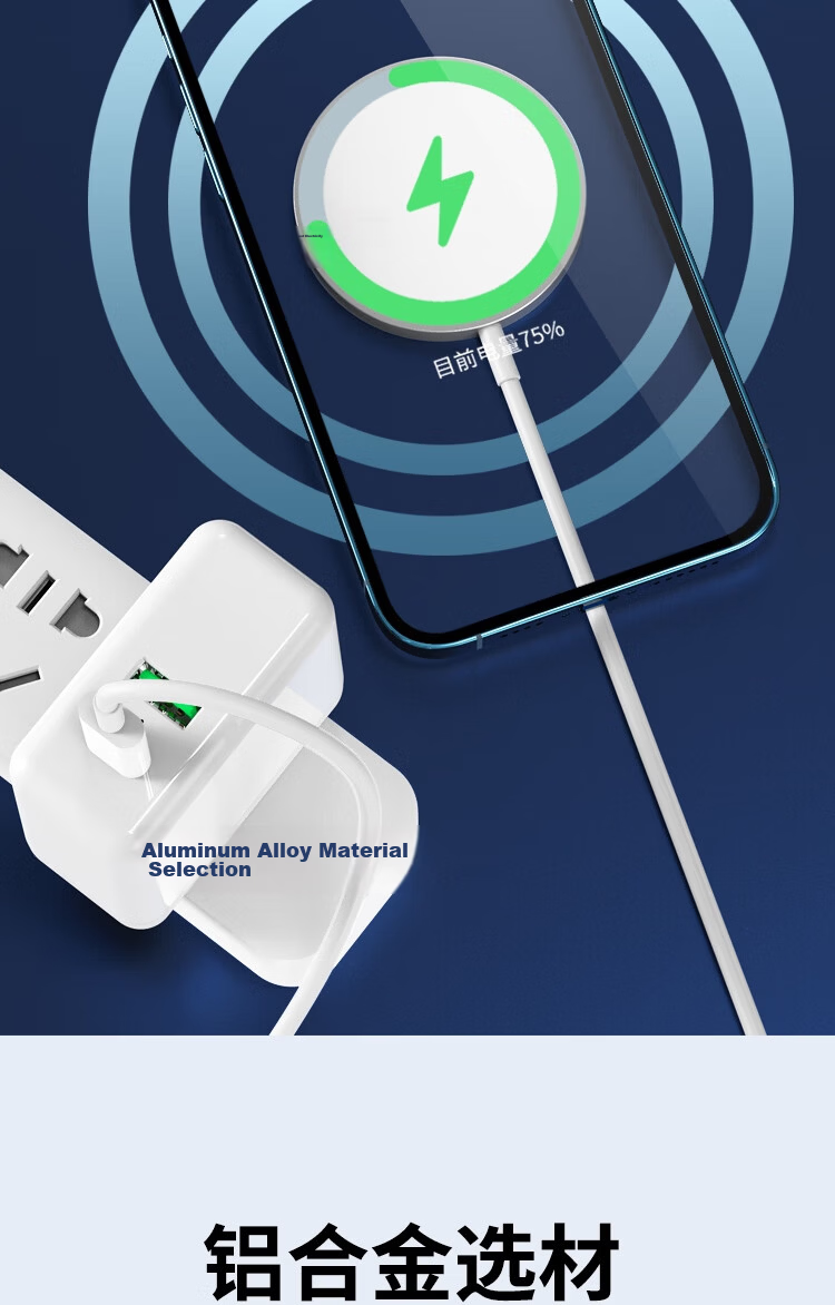 ESCASE Wireless Charger Magsafe Magnetic Charging Adapter for Huawei Mate60 Pro Apple iPhone 18 Pro AMX Phone Earphones AirPods 5/4/3 Pro 2nd Gen FM13 Pro 11
