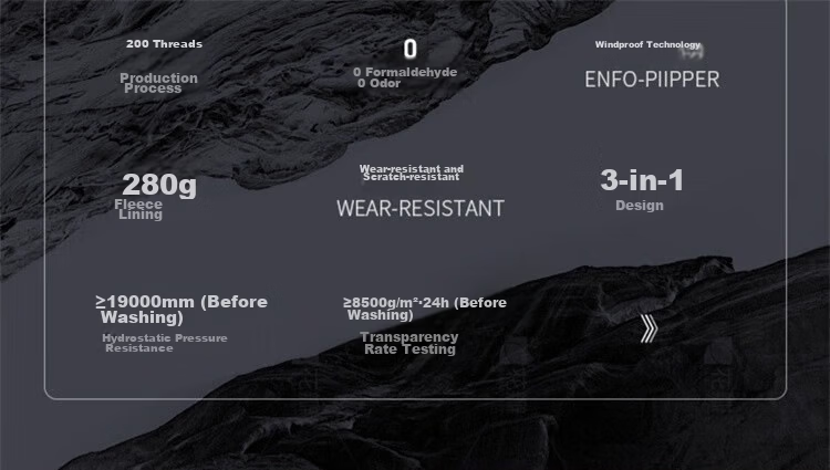 Camel [Wang Junkai Edition] Outdoor 3-in-1 Waterproof Mountaineering Jacket Unisex New Arrival 6