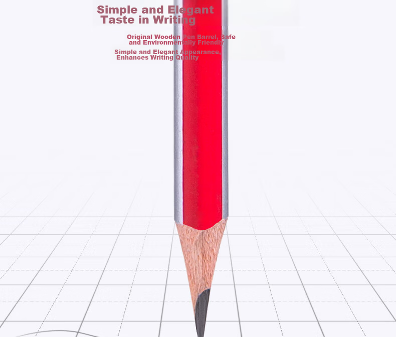 Deli 50 Pcs 2B Classic Red And Black Striped Hexagonal Pencils with Eraser Tips for Students' Exams, Sketching, Drawing, And School Supplies 33594 16