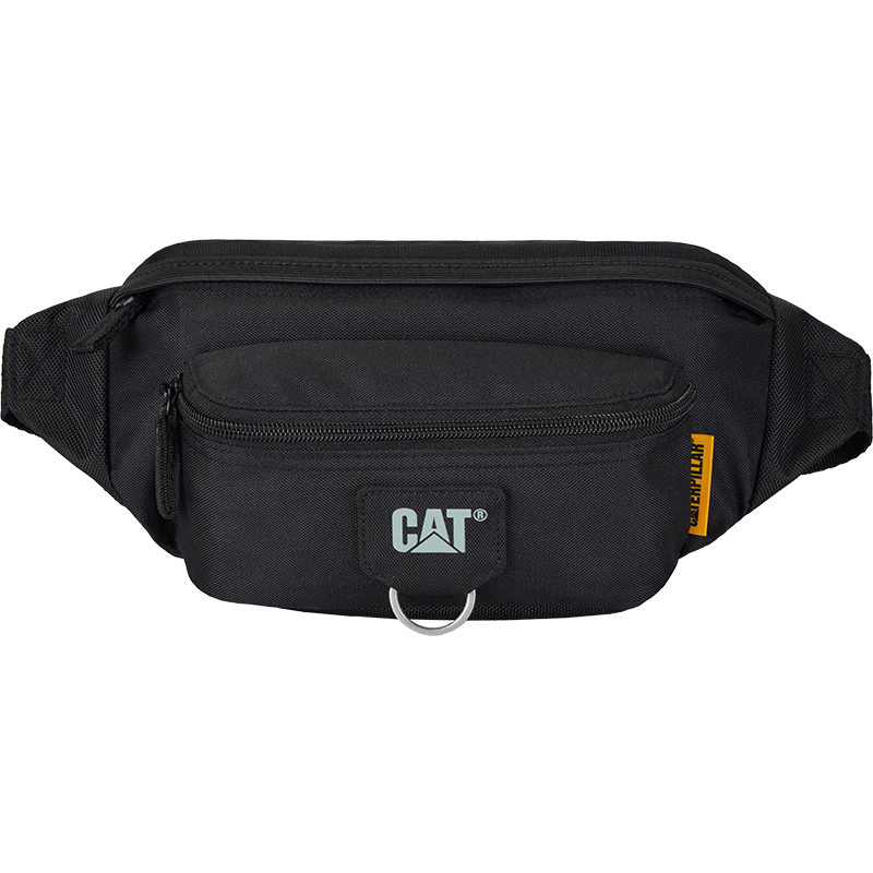 CAT Waist Bag Chest Bag Crossbody Cycling Sports Phone Small Bag Back Pocket Dark Pattern Black 84577 Birthday Gift