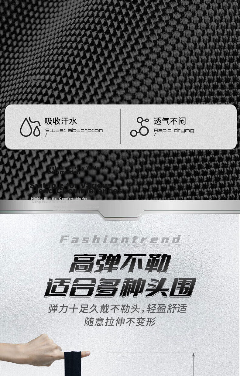 Li-Ning Sports Headband for Men And Women, Sweat-Absorbing Headband, Sweat-Wicking Headband for Running, Basketball, Badminton, Hair Tie 9