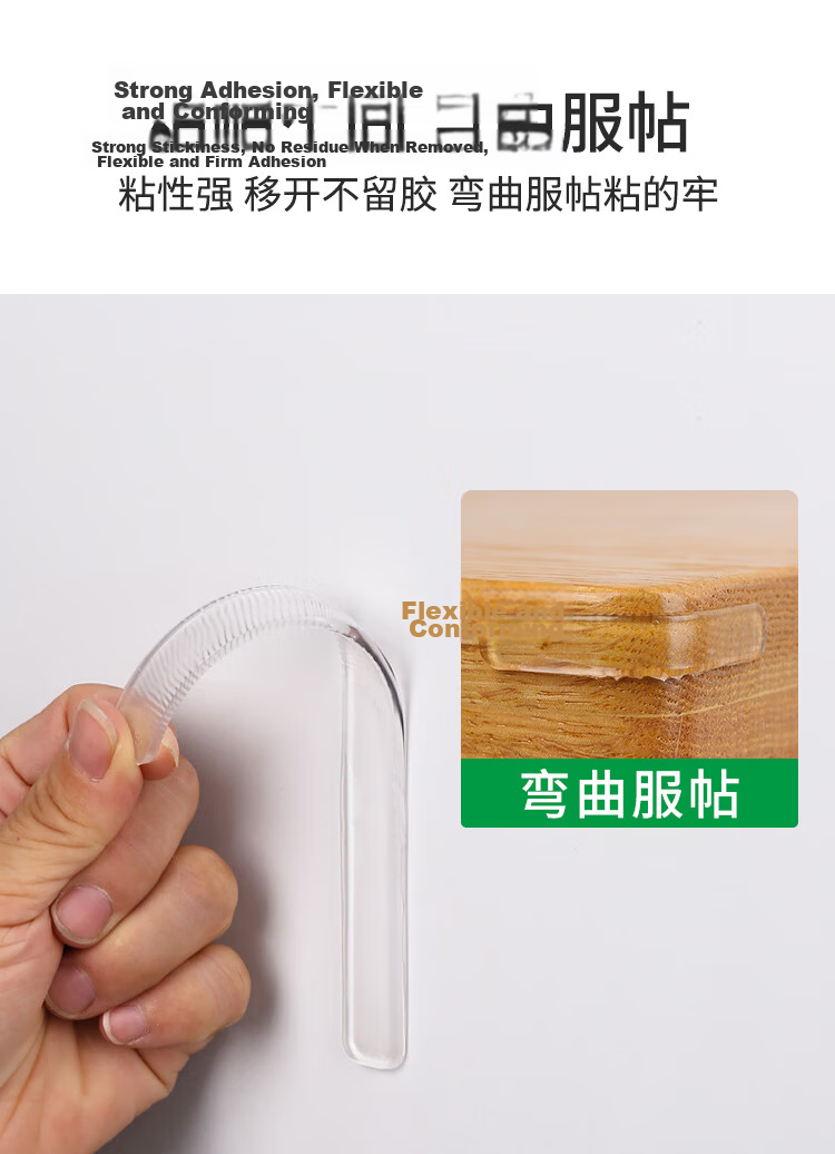 Qinghua L-Shaped Child Safety Corner Guard Bumper Strip for Coffee Table, Soft Protective Padding, White 2 Meters 3