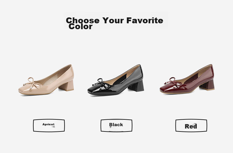 HLA Elegant Workwear Women's Low-Cut Square Toe Chunky Heel Commuter Shoes HDADXW1CEC056 Apricot 35 6