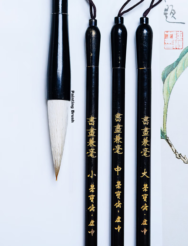 [Lowest Price Online] Rongbaozhai Calligraphy Brush Set Mixed Hair White Cloud Calligraphy Practice Brush for Large, Medium And Small Regular Script. Four Treasures of The Study Chinese Painting Copybook for Adult Beginners And Students. Jiajian White Cloud - Large 10