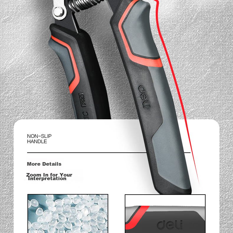 Deli Four-In Automatic Wire Stripper, 7.5 Inch, Labor-Saving, Multifunctional Electrician Pliers, Automatic 16