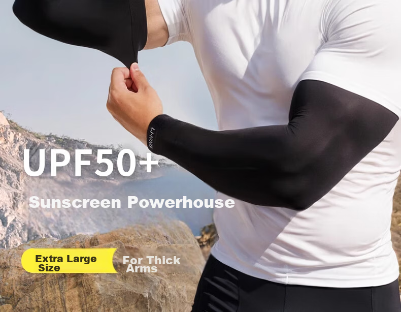 LI-NING Men's Cooling UV Protection Arm Sleeves Ice Silk Sun Protection Sleeve 2026 Cycling Arm Guard Women's Anti-UV 5