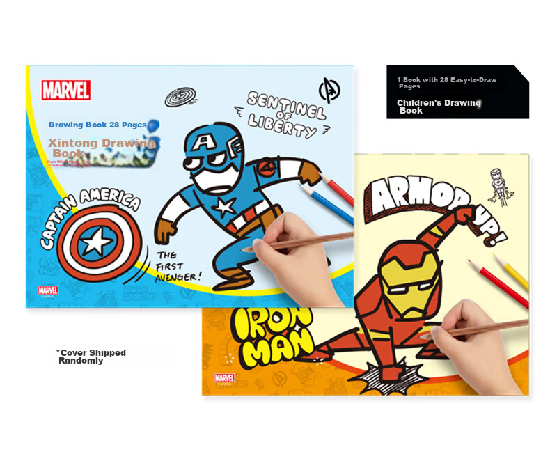 Disney Backpack Primary School Students Grades 3-6 Stationery Set Marvel Gift Box Birthday Present Study Kit 20
