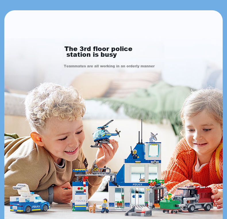 LEGO City Building Blocks 60316 Modern Police Station Kids Boys Girls Toy Birthday Gift 6