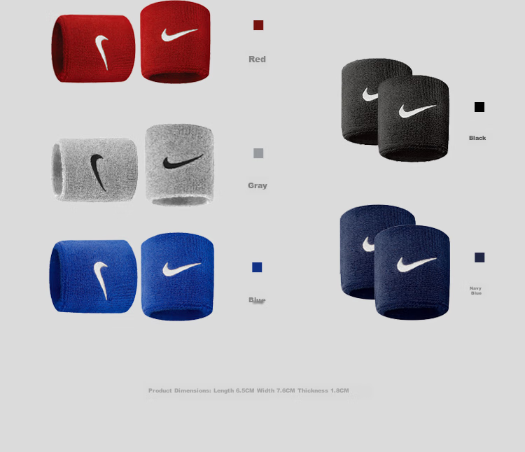 NIKE Wristband And Headband Set, Sports Sweat-Absorbing, Running, Hiking, Fitness Protective Gear, Black Set 3