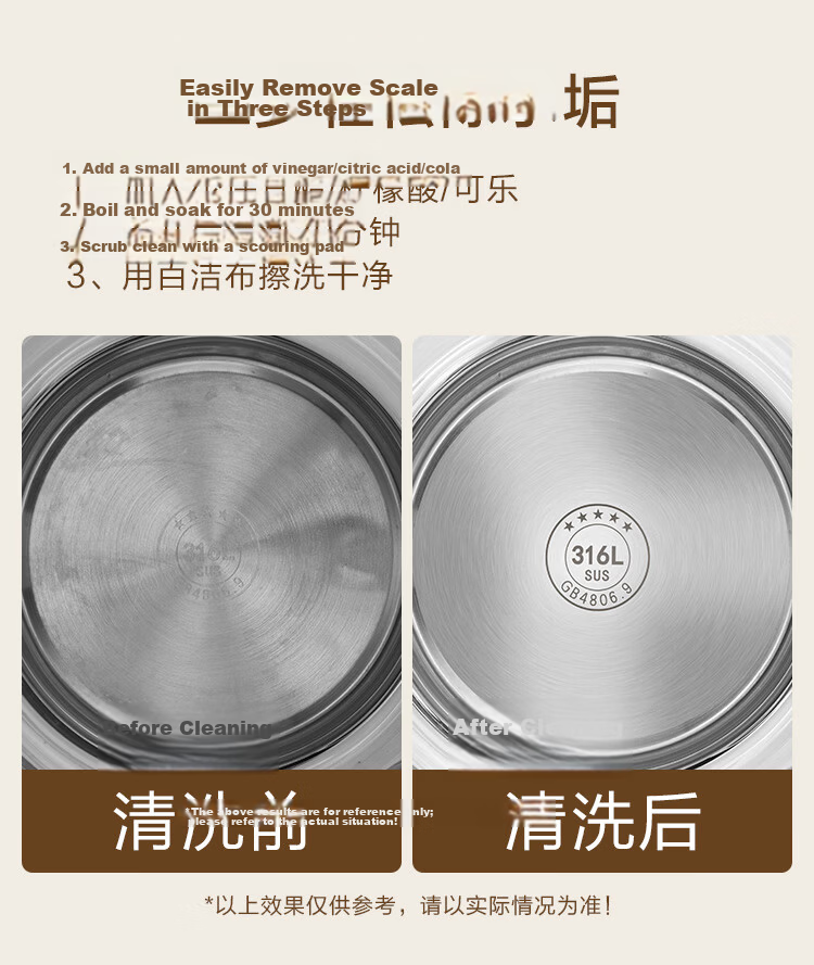 JD Jingzao 99% Pure Titanium 0 Coating 0 Glue Health Kettle 1.5L Tea Kettle 11-Level Constant Temperature Electric Kettle Large Capacity Electric Water Boiler Healthy Tea Basket Tea Maker 1000W Fast H 15