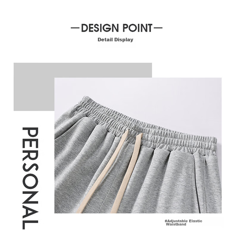 JEEP SPIRIT Men's Sweatpants, Summer Loose-Fit Joggers, Casual Pants, Versatile Comfortable Trousers for Men, Gray, Size L 2