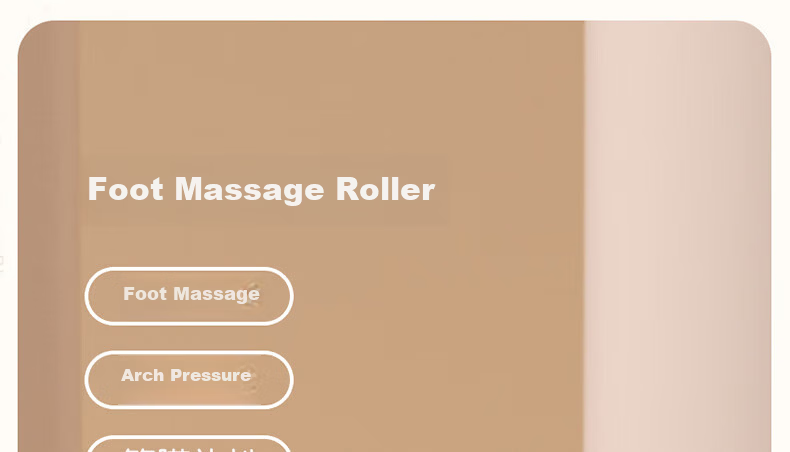 Duweike Foot Massage Roller Plantar Fascia Ball Flat Foot Relaxation Fitness Home Use Mint Green Wolf Tooth Model 1