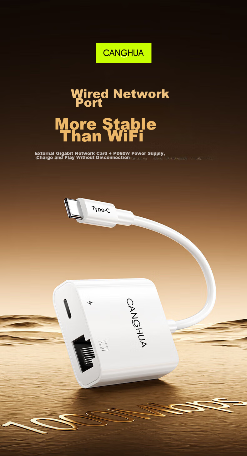 Canghua Type-C to Lightning Adapter, Male to Female Converter, Compatible with Huawei Mate/Pura/Honor/Xiaomi/OPPO/vivo Phones, Fast Charging Cable 1