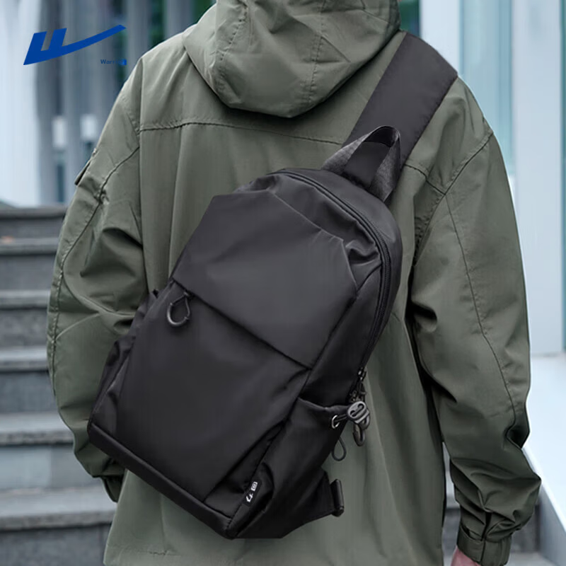 Warrior Men's Crossbody Bag Large Capacity Chest Bag Shoulder Bag Fashion Commuter Travel Work Business Water-Resistant Phone Bag