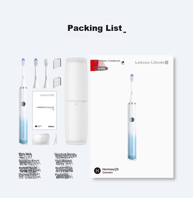 Hongmeng Smart Choice Libode Sonic Electric Toothbrush G5 Long Battery Life Gift for Boyfriend and Girlfriend 520 Gift Star Blue Compatible with Huawei Smart Life 17