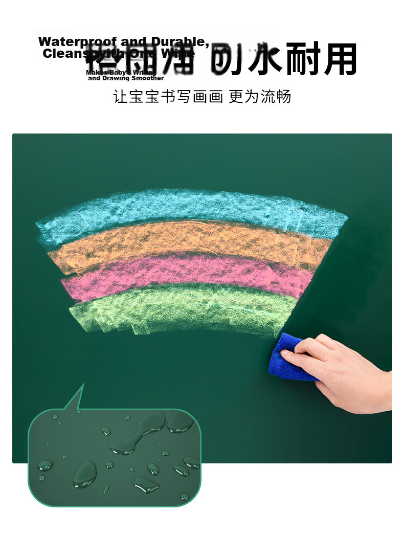 Ziwei Star 70x100cm Magnetic Whiteboard Sticker Removable Wall-Mounted Kids Doodle Soft Blackboard with Erasable Magnetic Sheets for Home Teaching Writing Board 5