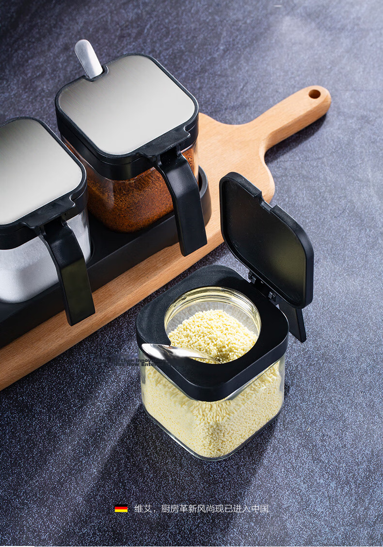 Newair Spice Jar Set Kitchen Seasoning Bottles Glass Salt Shaker Condiment Containers 13