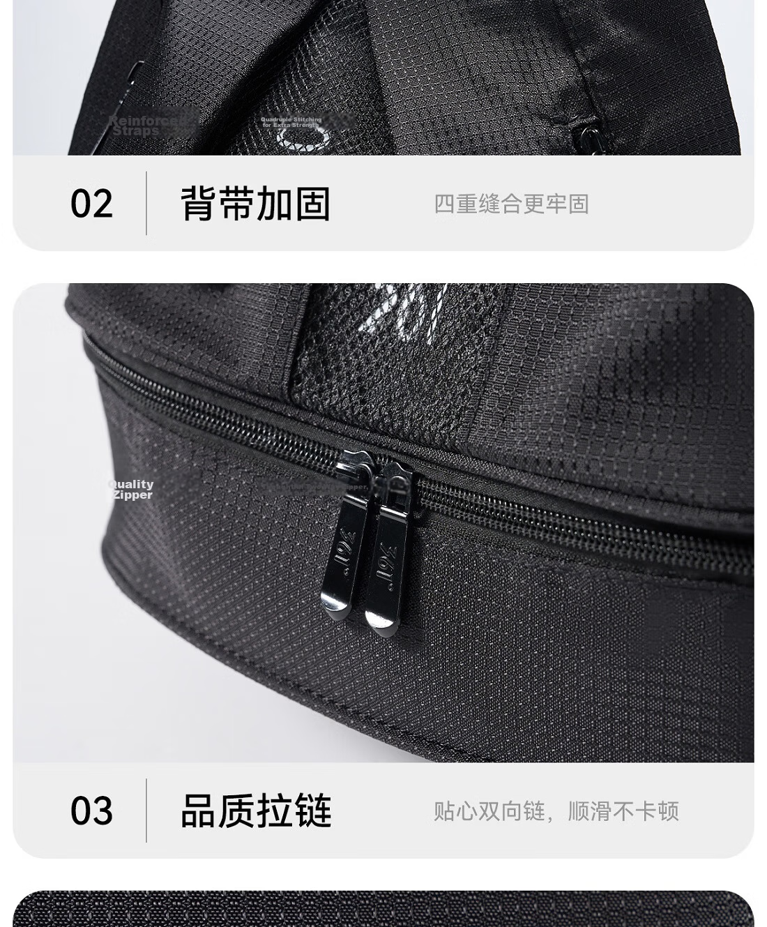 361° Dry Wet Separation Swimming Bag Waterproof Bag Men and Women Sports Drawstring Fitness Portable Double Shoulder Backpack Storage Bag 17